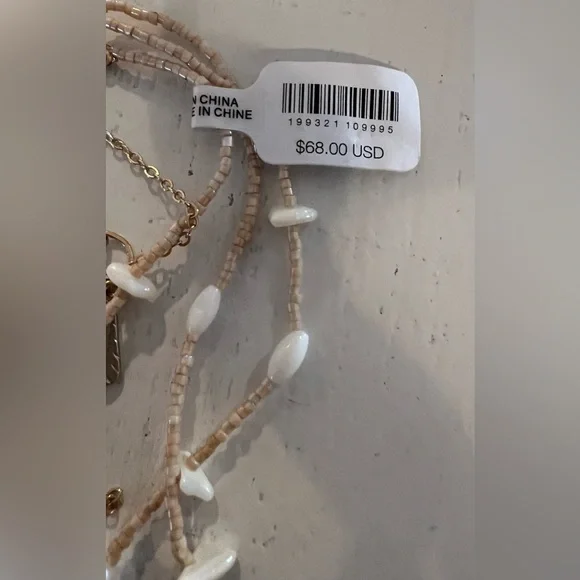 Free People Ariana Ost something beautiful Boho Pearl and Bead Necklace - Picture 6 of 7